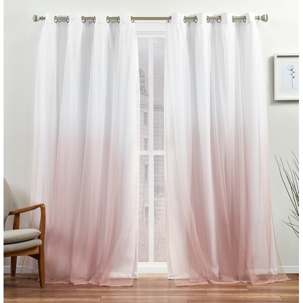 ATI Home Crescendo Lined Room Darkening Blackout Grommet Top Curtain Panel Pair