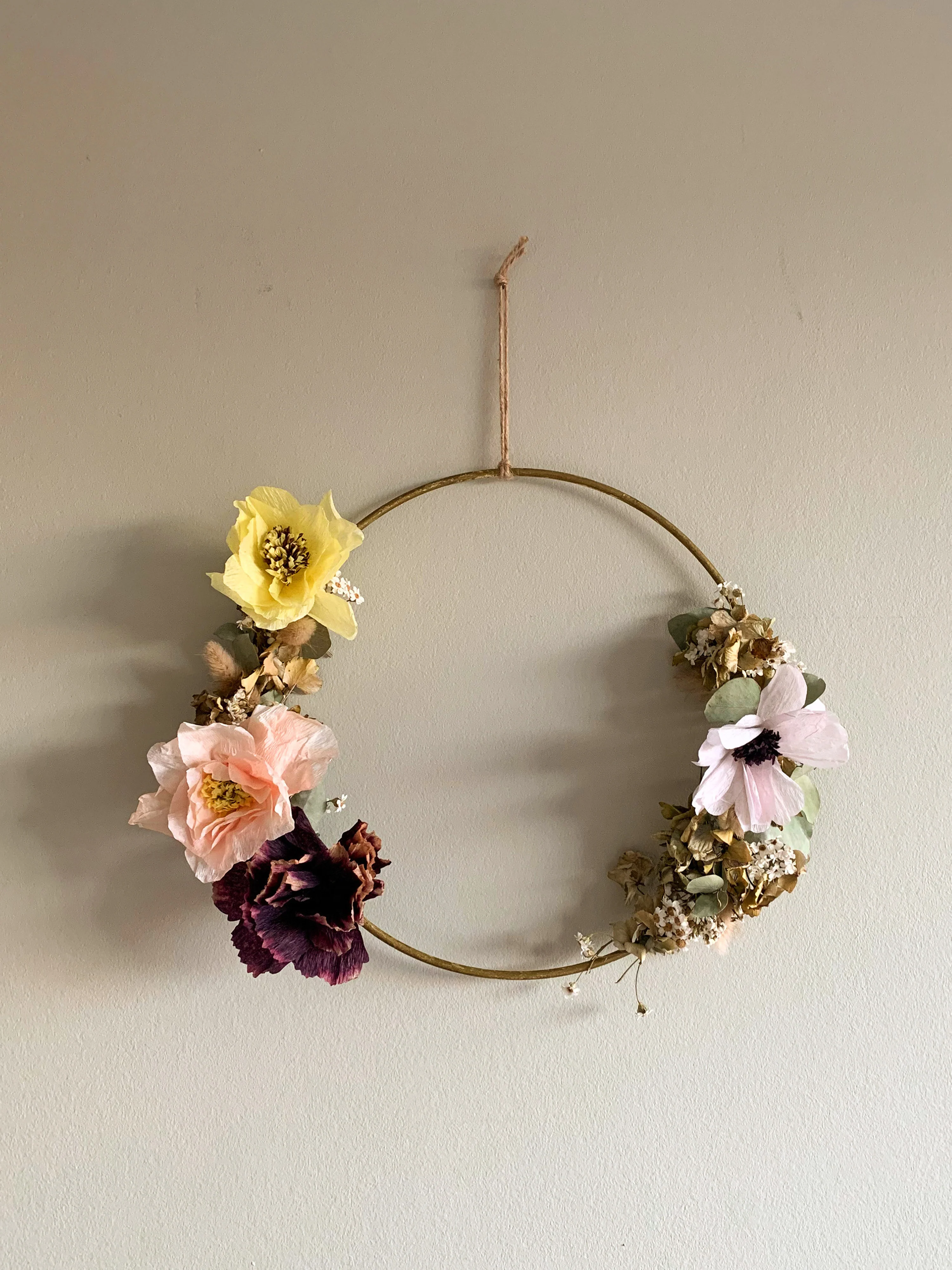 Handgefertigte Kunstblume Pfingstrose