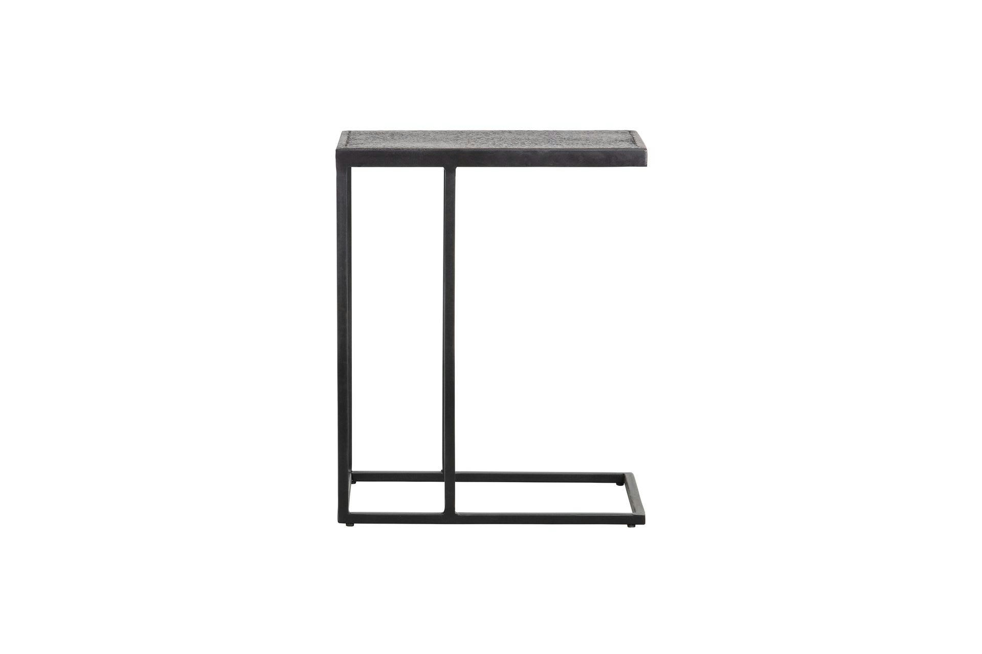 FEBE - Table d'appoint en métal noir