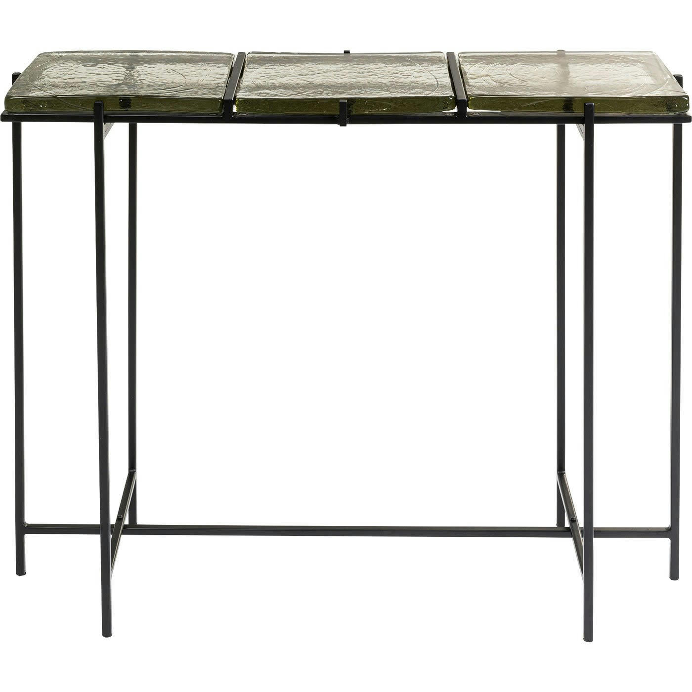ICE - Console en verre et acier