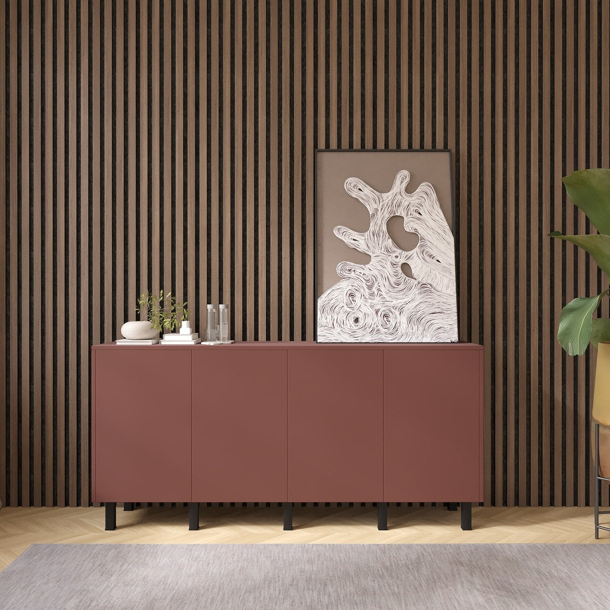 Artego Design Pastell Ayaya 183 cm Dressoir Oxydrood