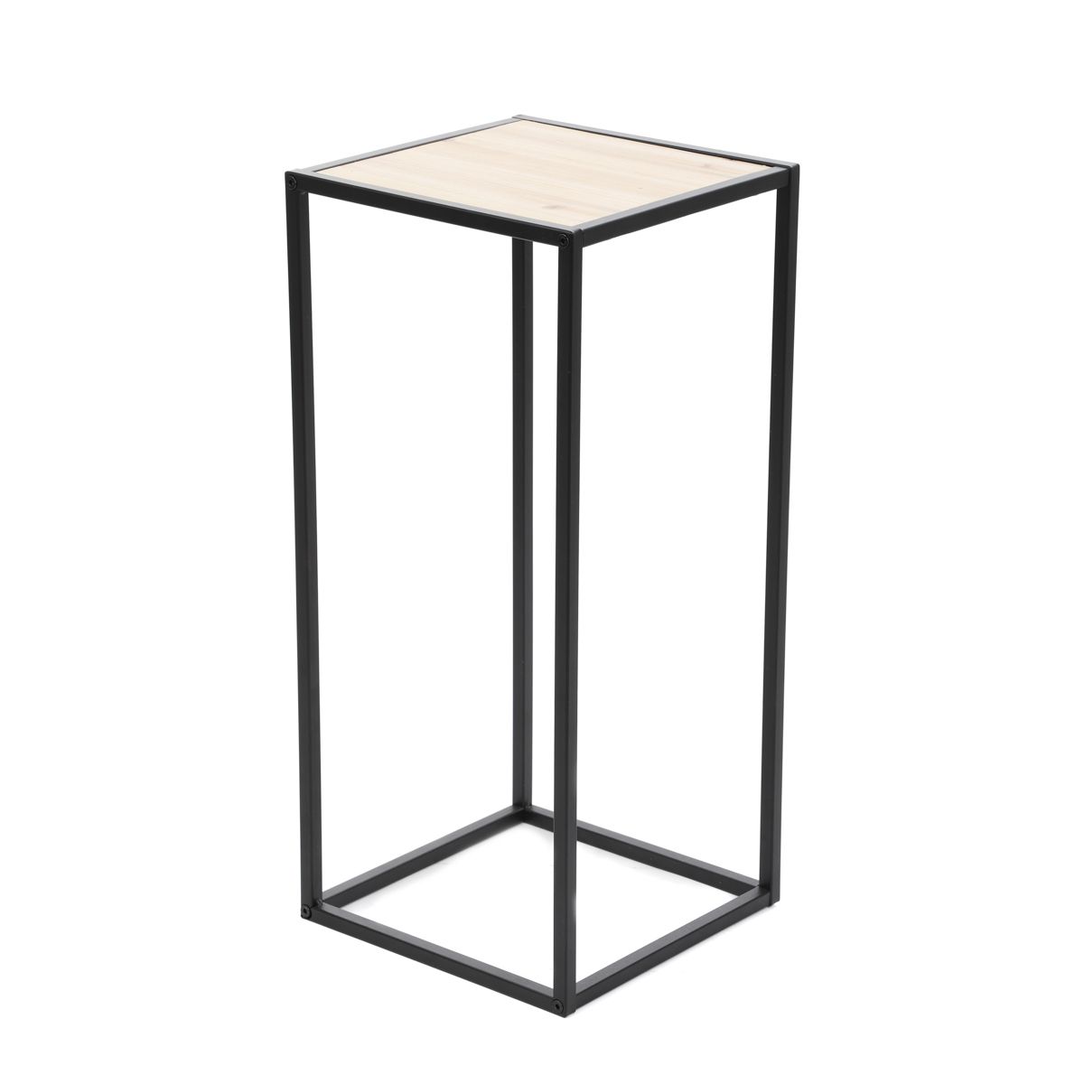 Kwietnik ROH metalowy czarny 27x27x60 cm