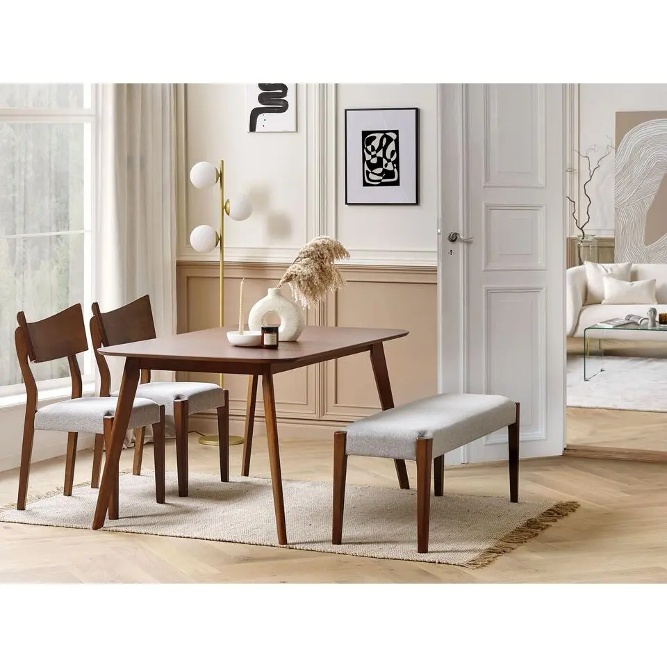 EPHRATA - Eettafel - Donkere houtkleur - 90 x 150 cm - MDF