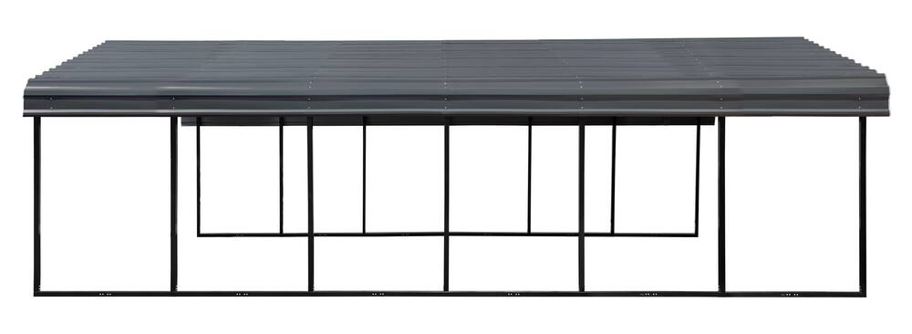 ShelterLogic Arrow Carport, Charcoal, 20-ft x 29-ft x 7-ft