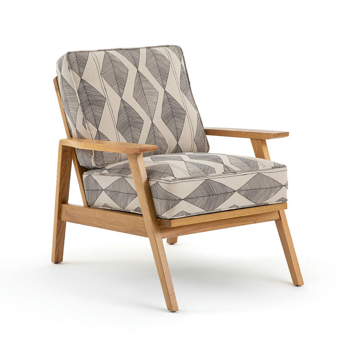 Fauteuil vintage imprimé berbère Batik