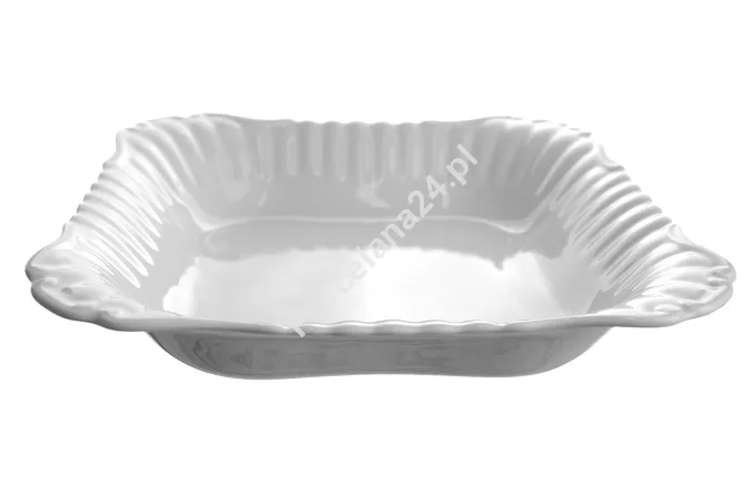 Salaterka kwadratowa 28 cm Chodzież- Iwona C000 BIAŁA IWONA