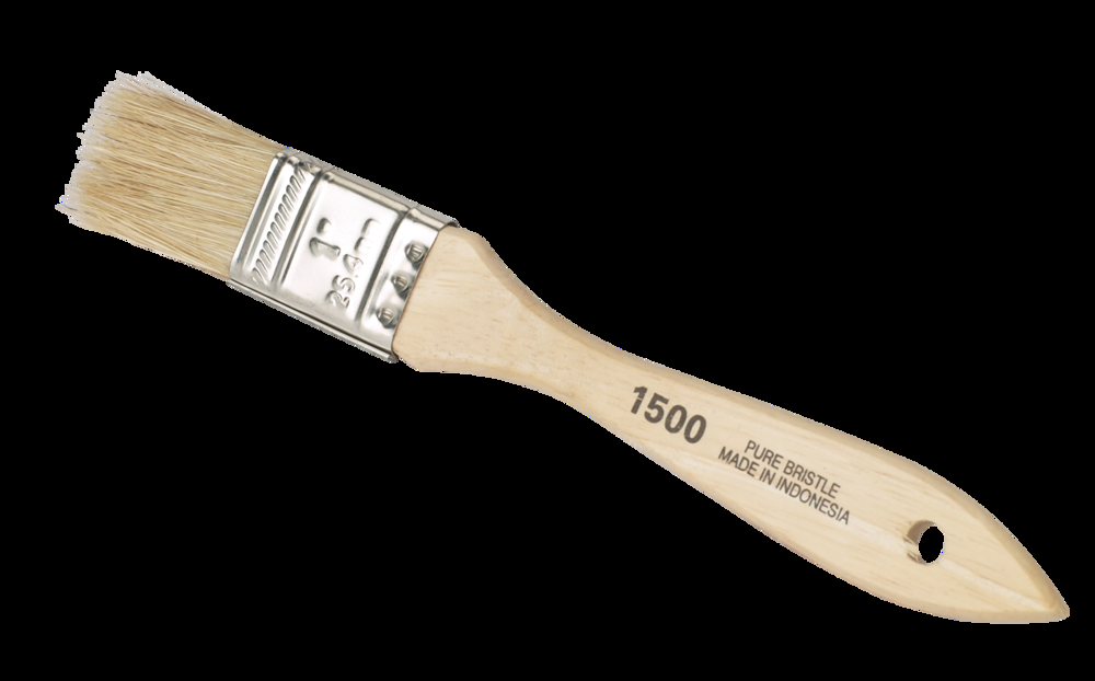 Touch-Up Paint Brush with Wooden Handle, for Alkyd Paints & Stains, 25-mm