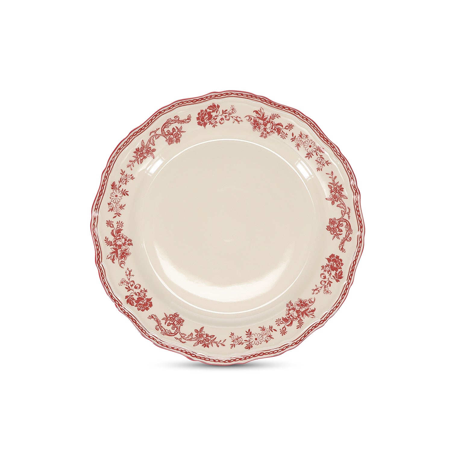 S|P Collection - Plat bord 27cm burgundy Cyril - Set van 4