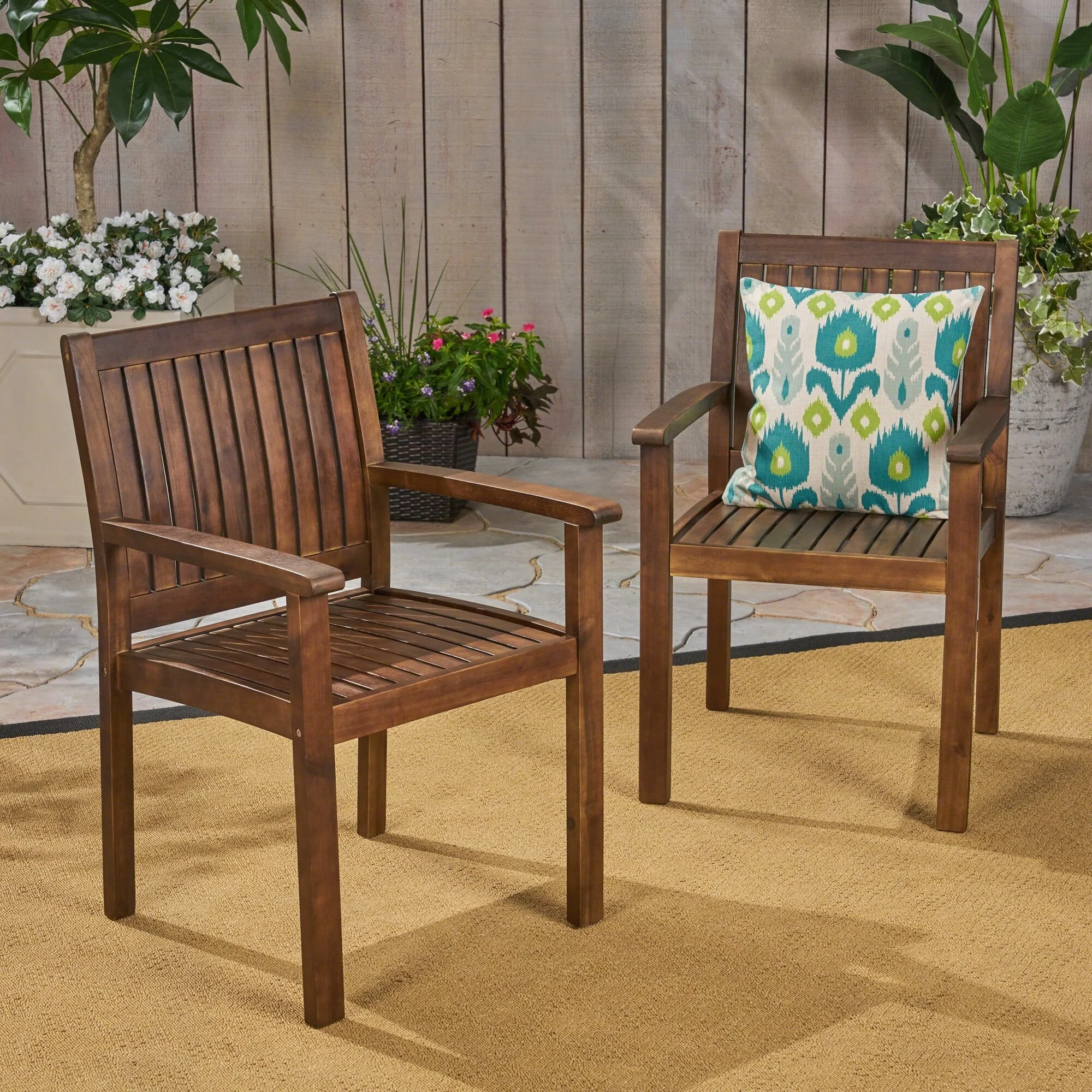 outdoor DINING CHAIR [SET OF 2 PCS]