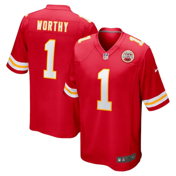 Xavier Worthy Kansas City Chiefs Nike 2024 NFL Draft First Round Pick Player Youth Game Jersey - Red