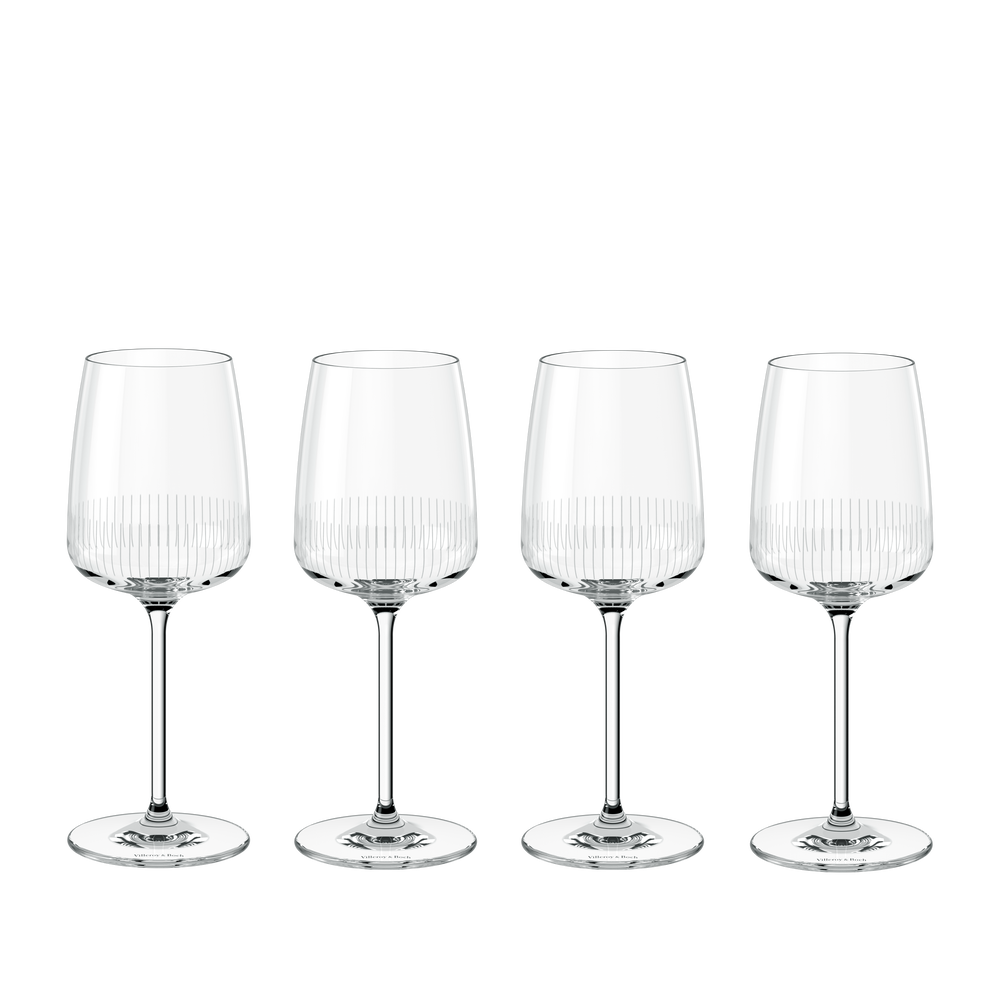 Afina White wine glass - Clear, 4.3 oz, crystal glass