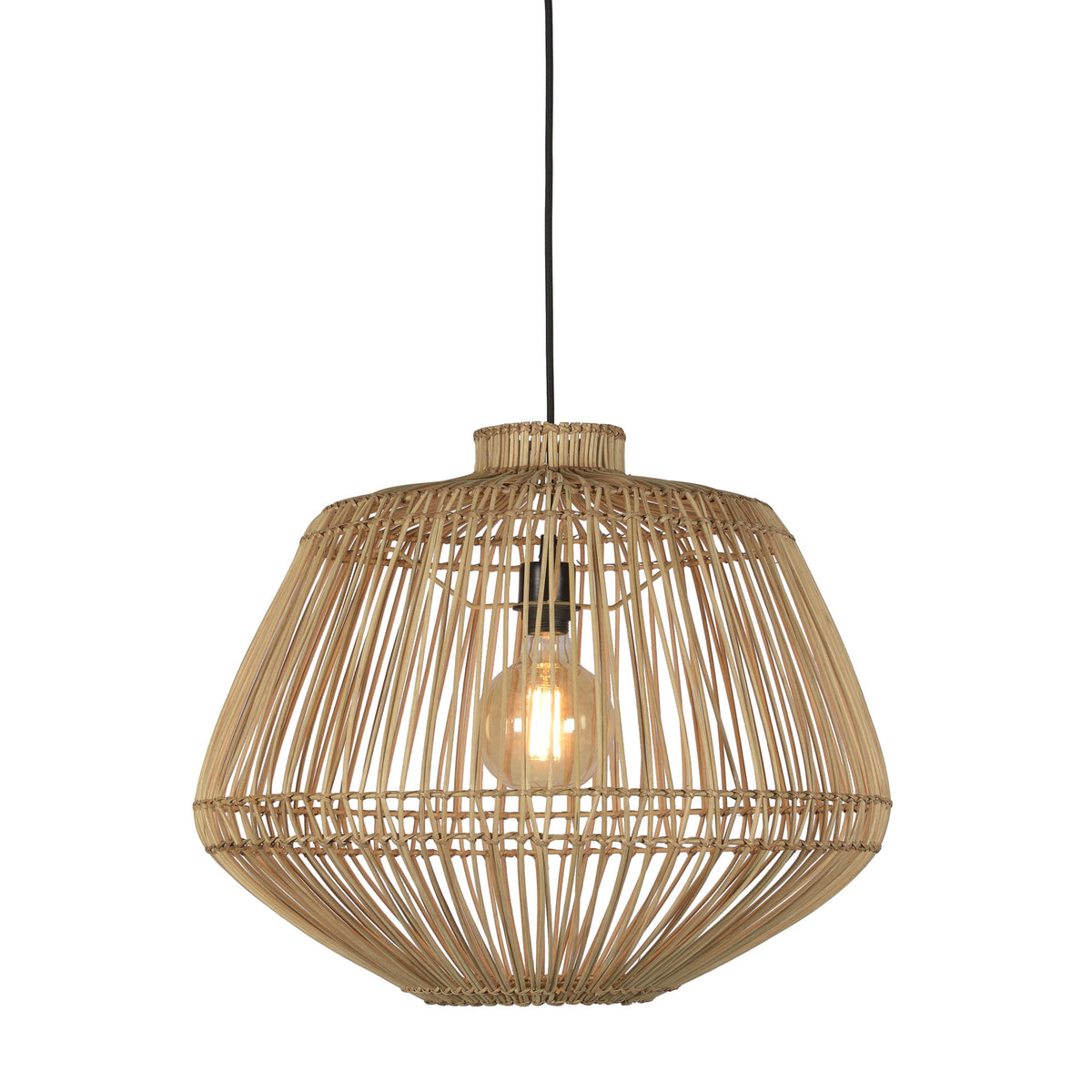 GOOD&MOJO hanglamp Madagascar - bruin - Ø60cm