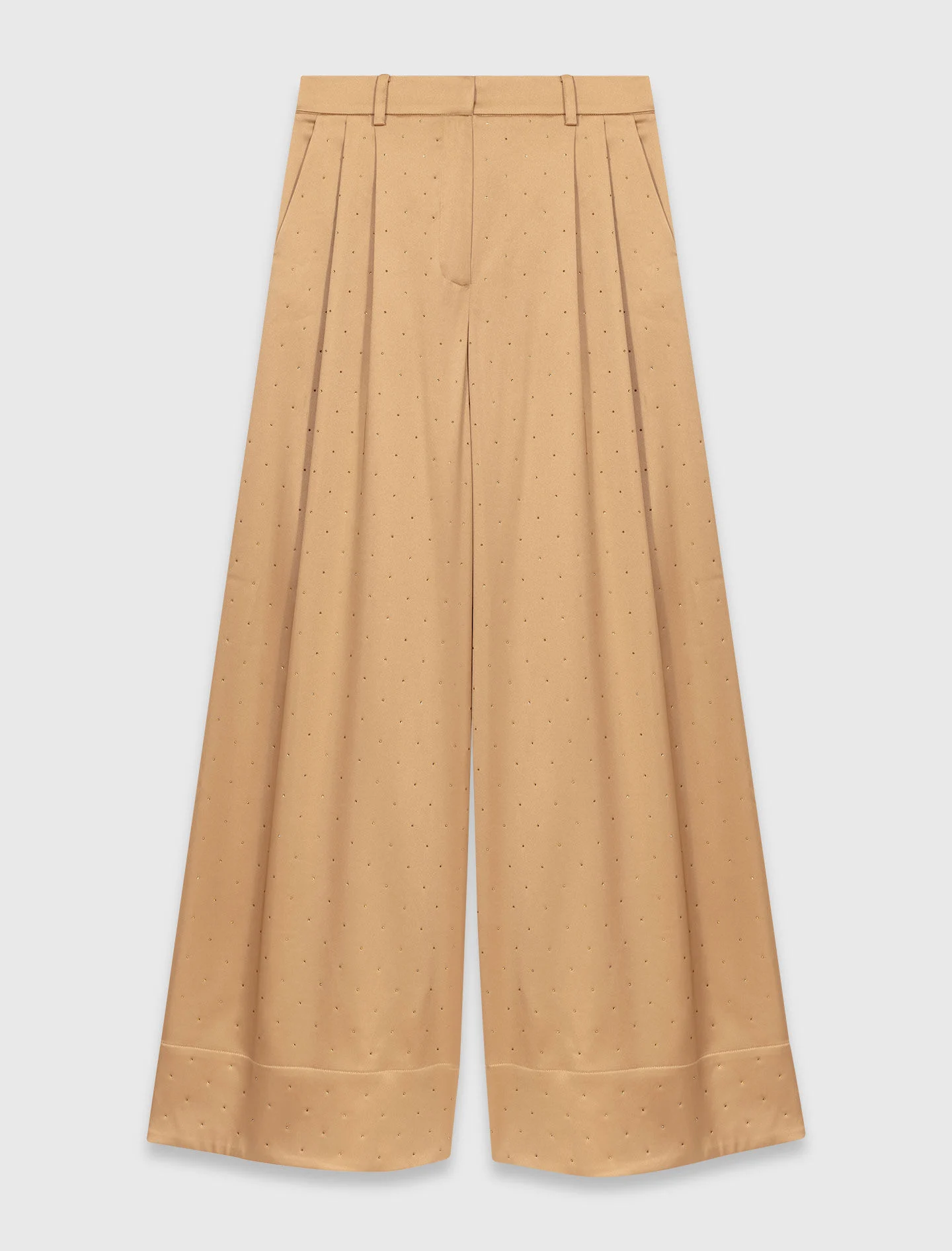 Pantalon en satin strassé