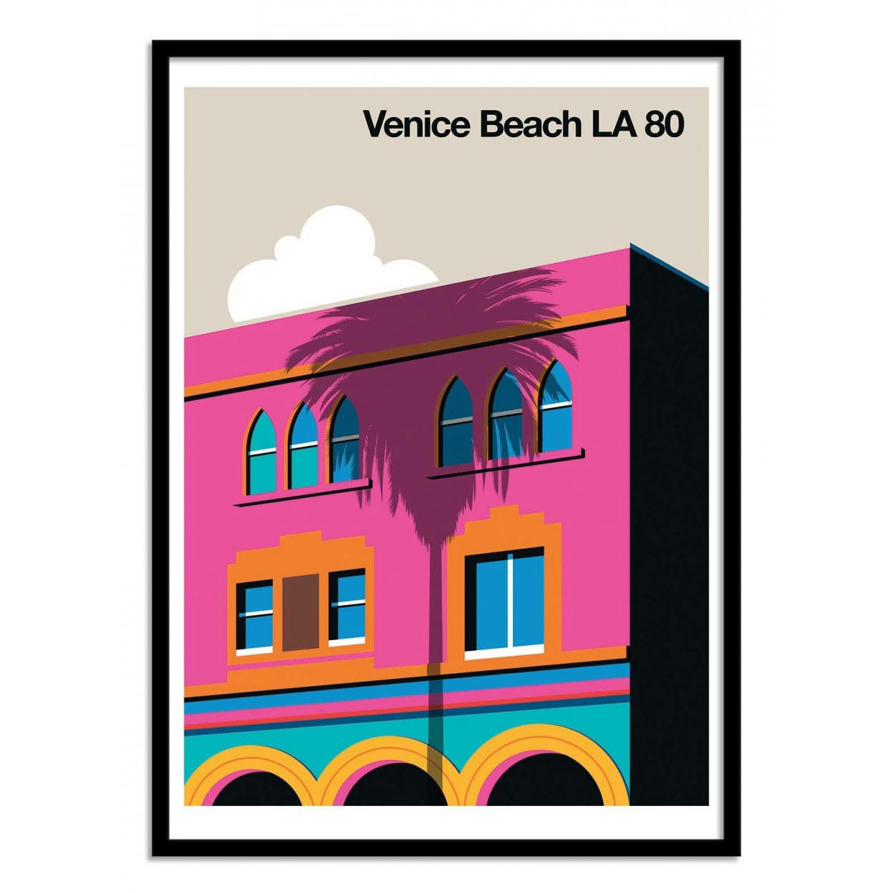 BO LUNDBERG - VENICE BEACH LA 80 - Affiche d'art 50 x 70 cm