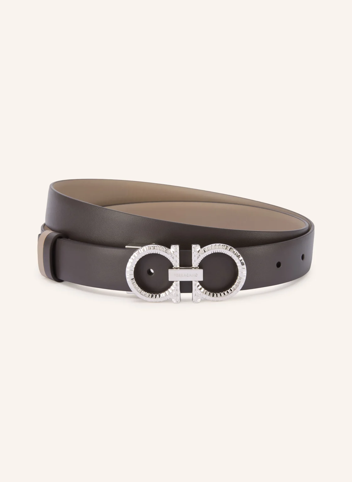 FERRAGAMO Ledergürtel NEW GANCINI BRIGHT zum Wenden