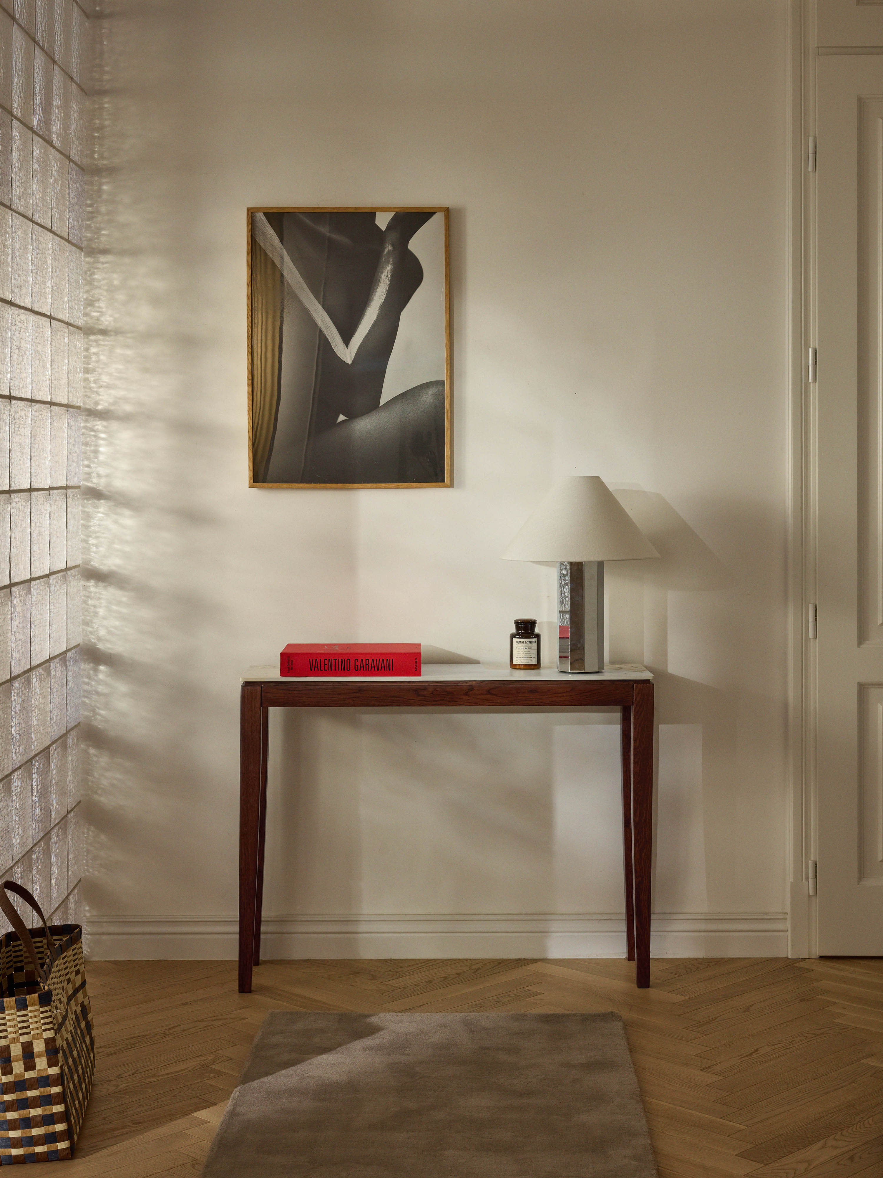 Konsole Jackson mit Marmor-Effektplatte
