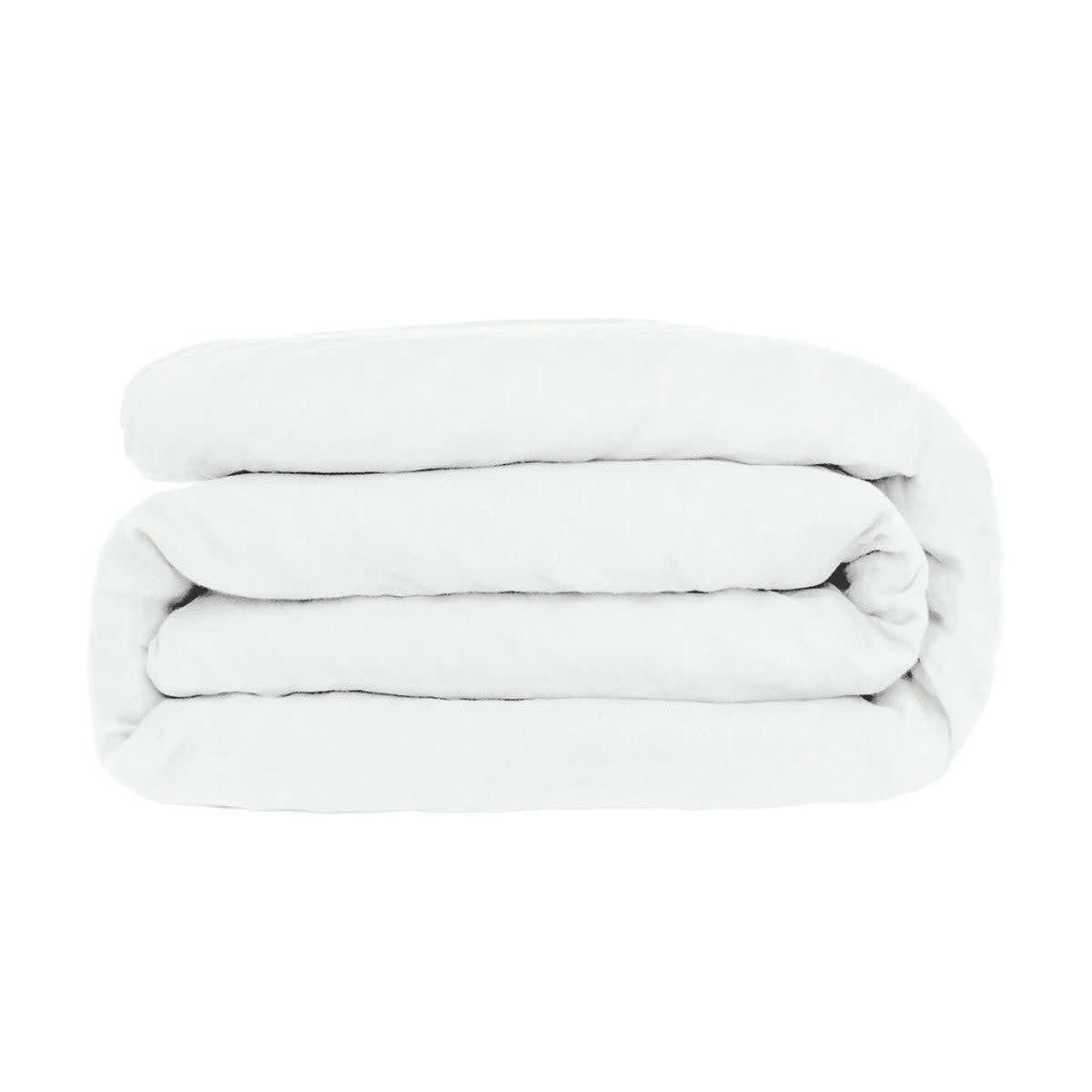 HORTENSE - Housse de couette lin lavé  260x240 blanc