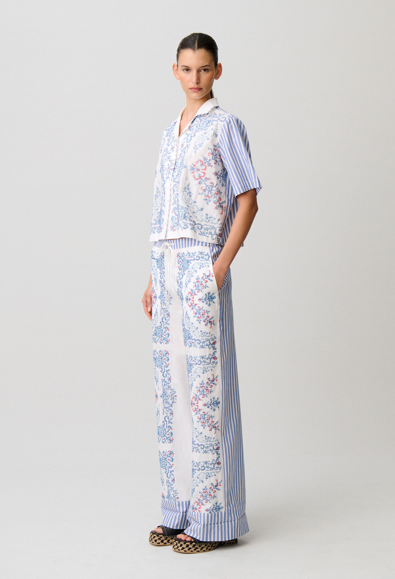 Chemise coton rayées
