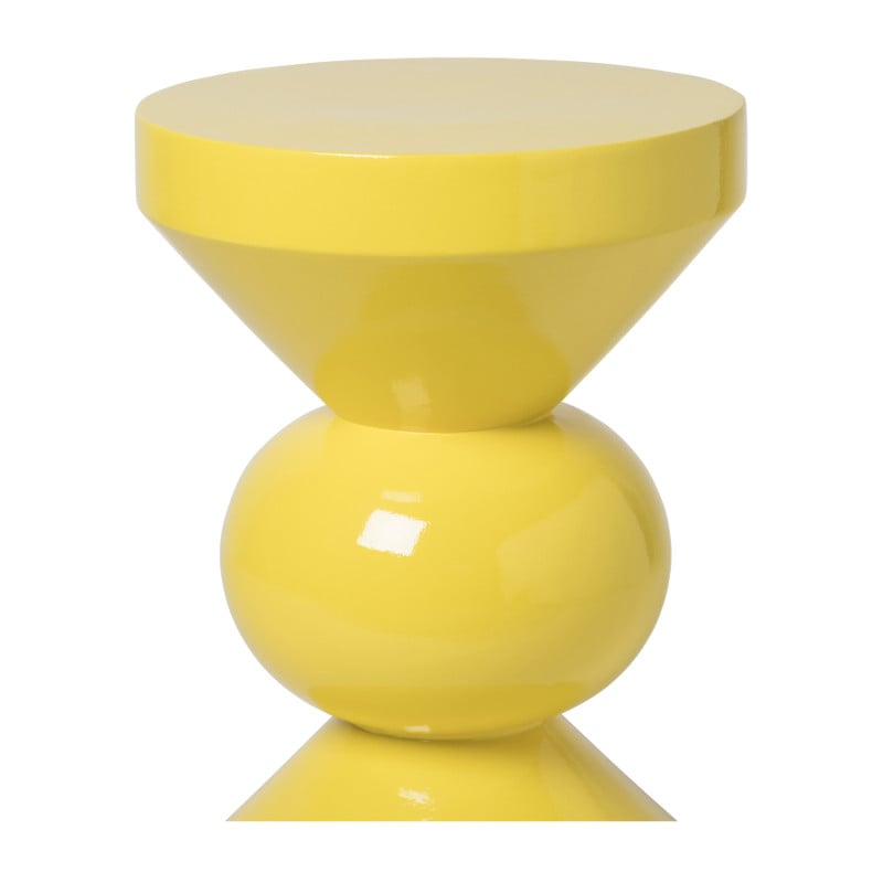 Bijzettafel diabolo - geel - &Oslash;33x50 cm