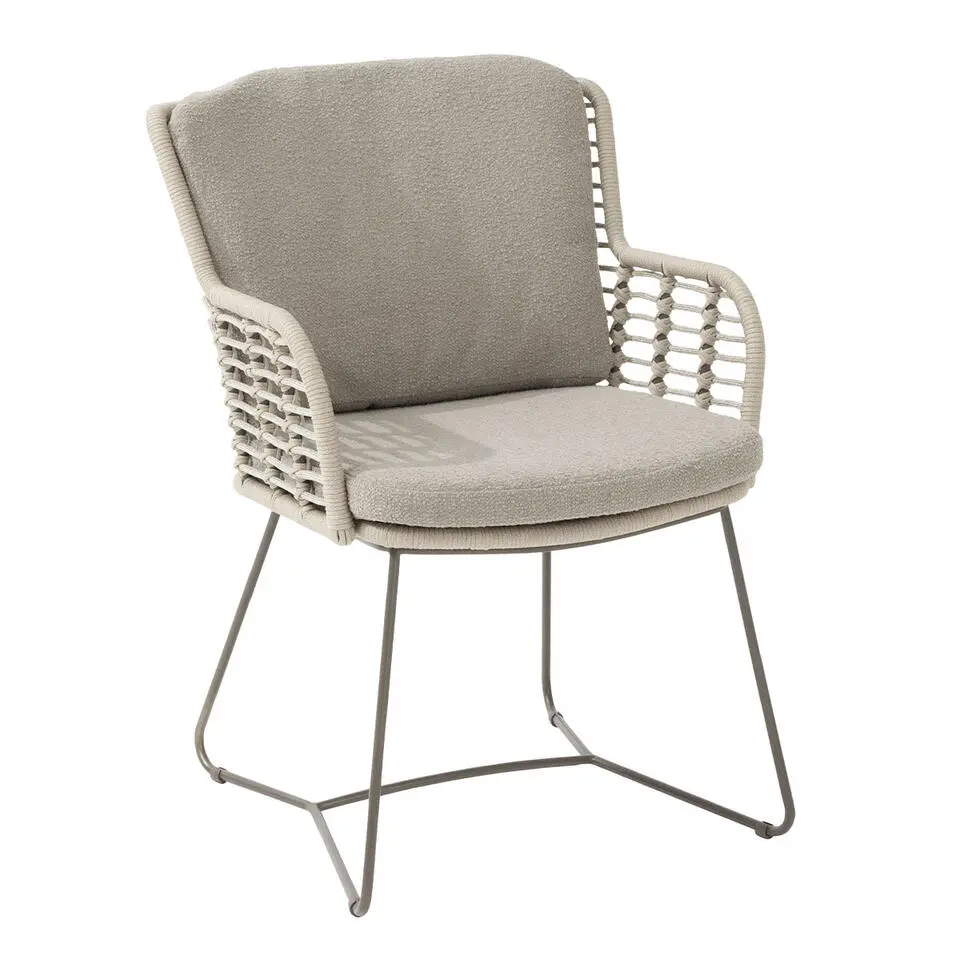 4 Seasons Fabrice tuinset 5-delig - Prado tuintafel &Oslash;130 cm