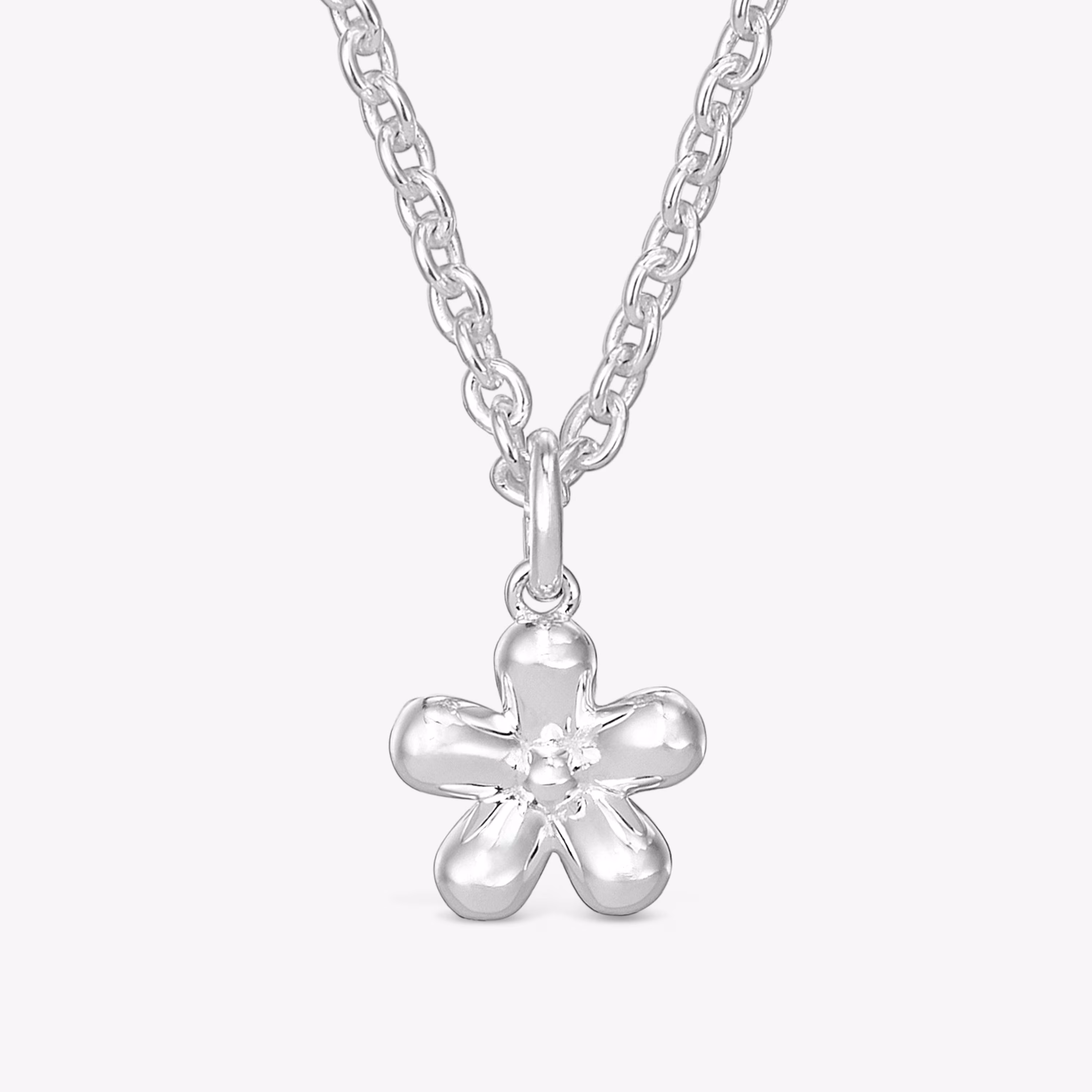 Collar corto flor de plata Daisy
