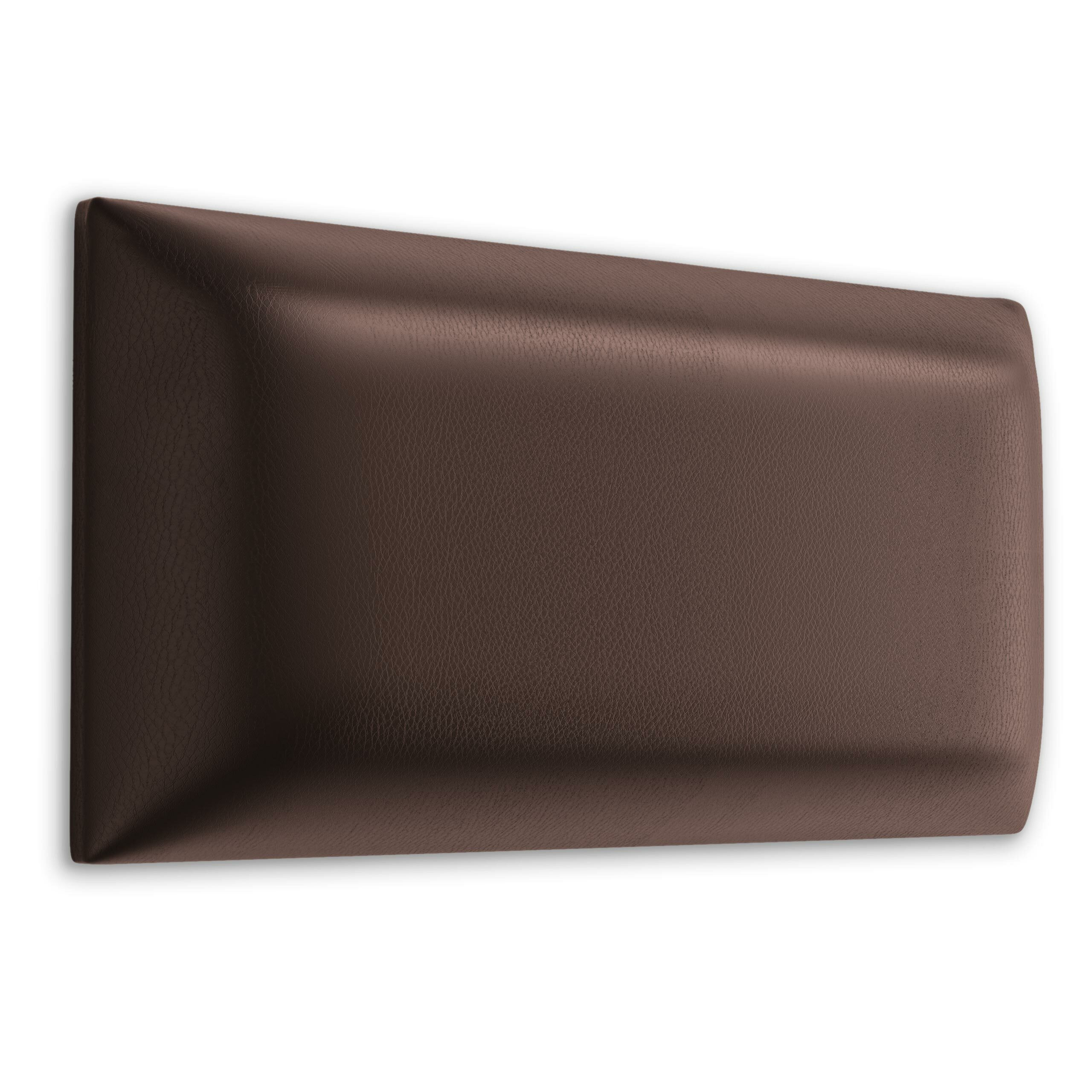 Panel Tapicerowany Eko Skóra Brązowy 50x15cm