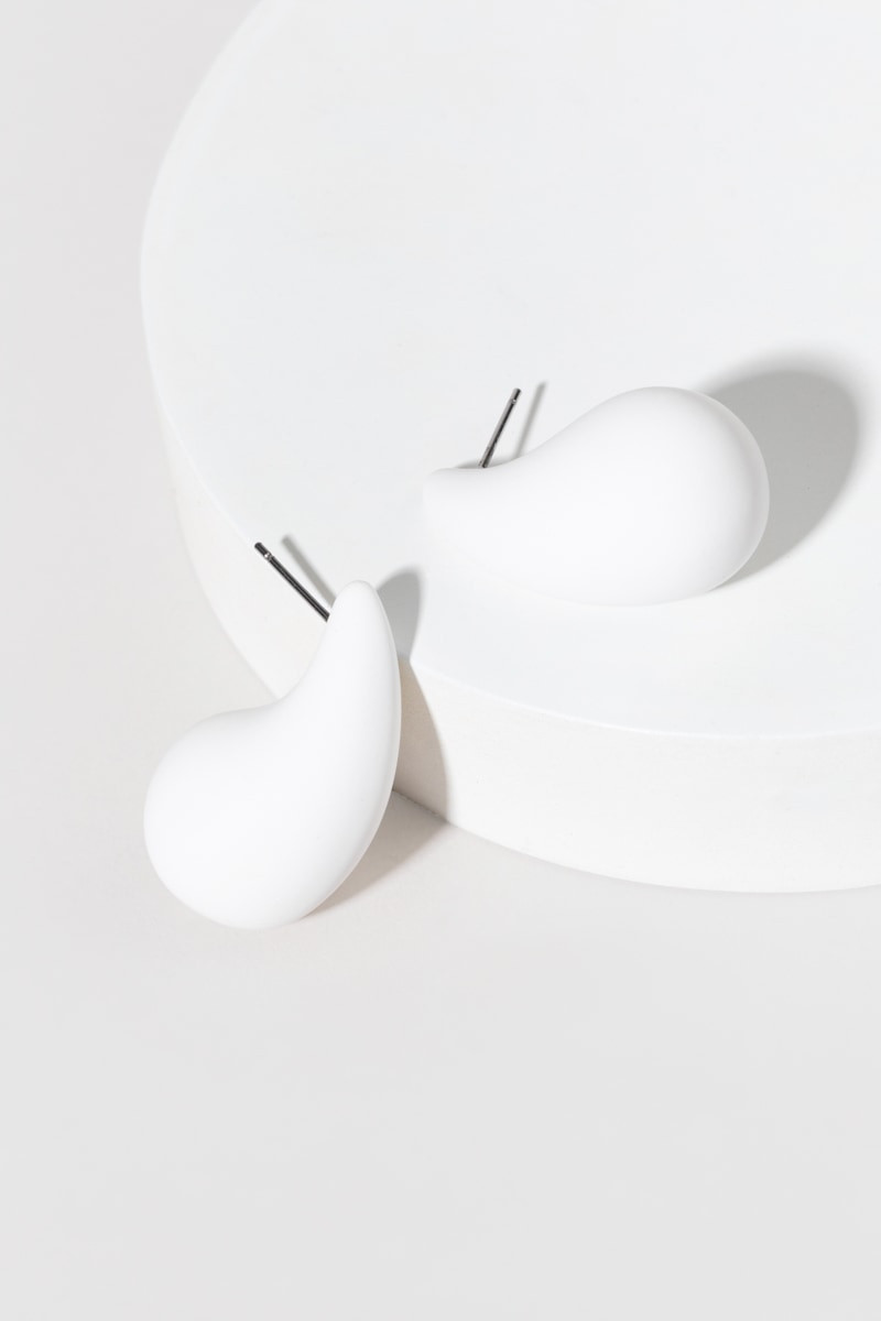 Lana Epoxy Paint Drip Stud Earrings