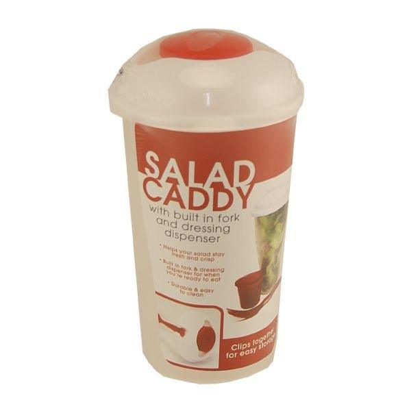 Salad Caddy With Fork & Dispenser