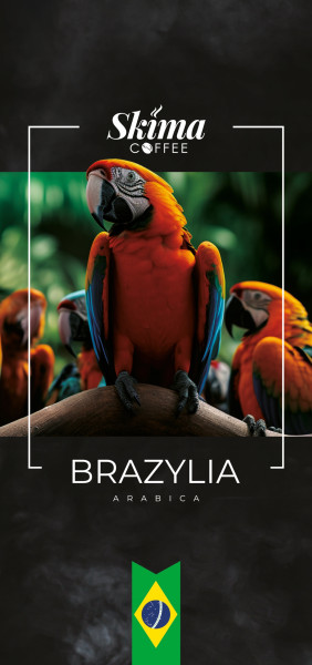 Kawa ziarnista 1kg BRAZYLIA 100% ARABICA Świeżo Palona do ekspresu   GRATIS
