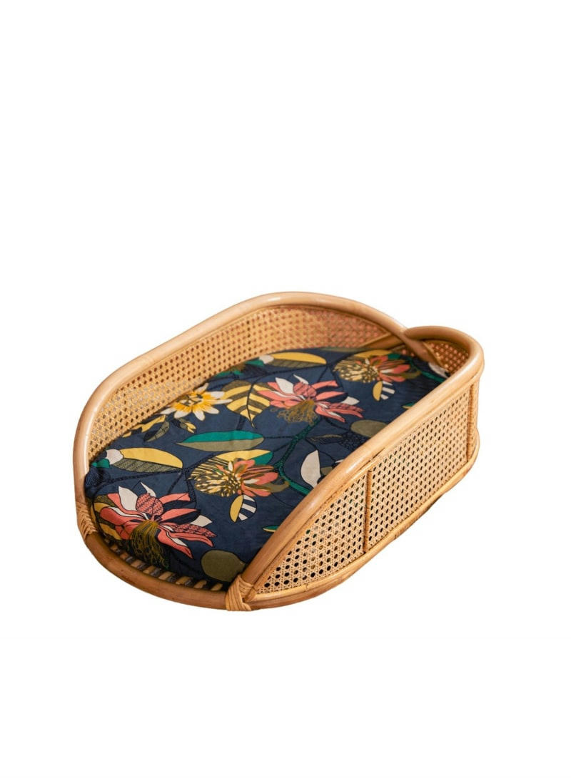 ALMA - Panier à langer rotin et cannage