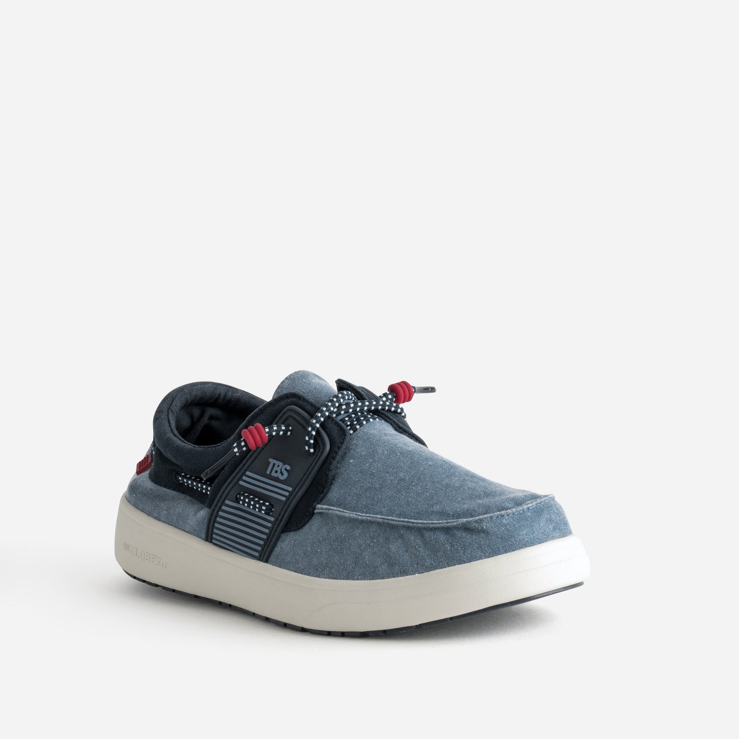 Chaussure-bateau TBS bleue toile