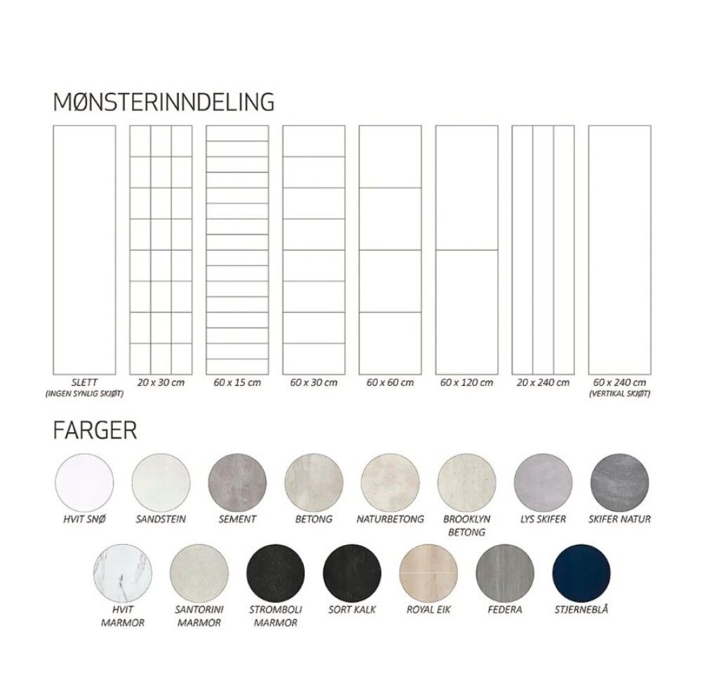 BADEROMSPANEL BERRYALLOC WALL&WATER SANDSTONE 60X120 BØRSTET