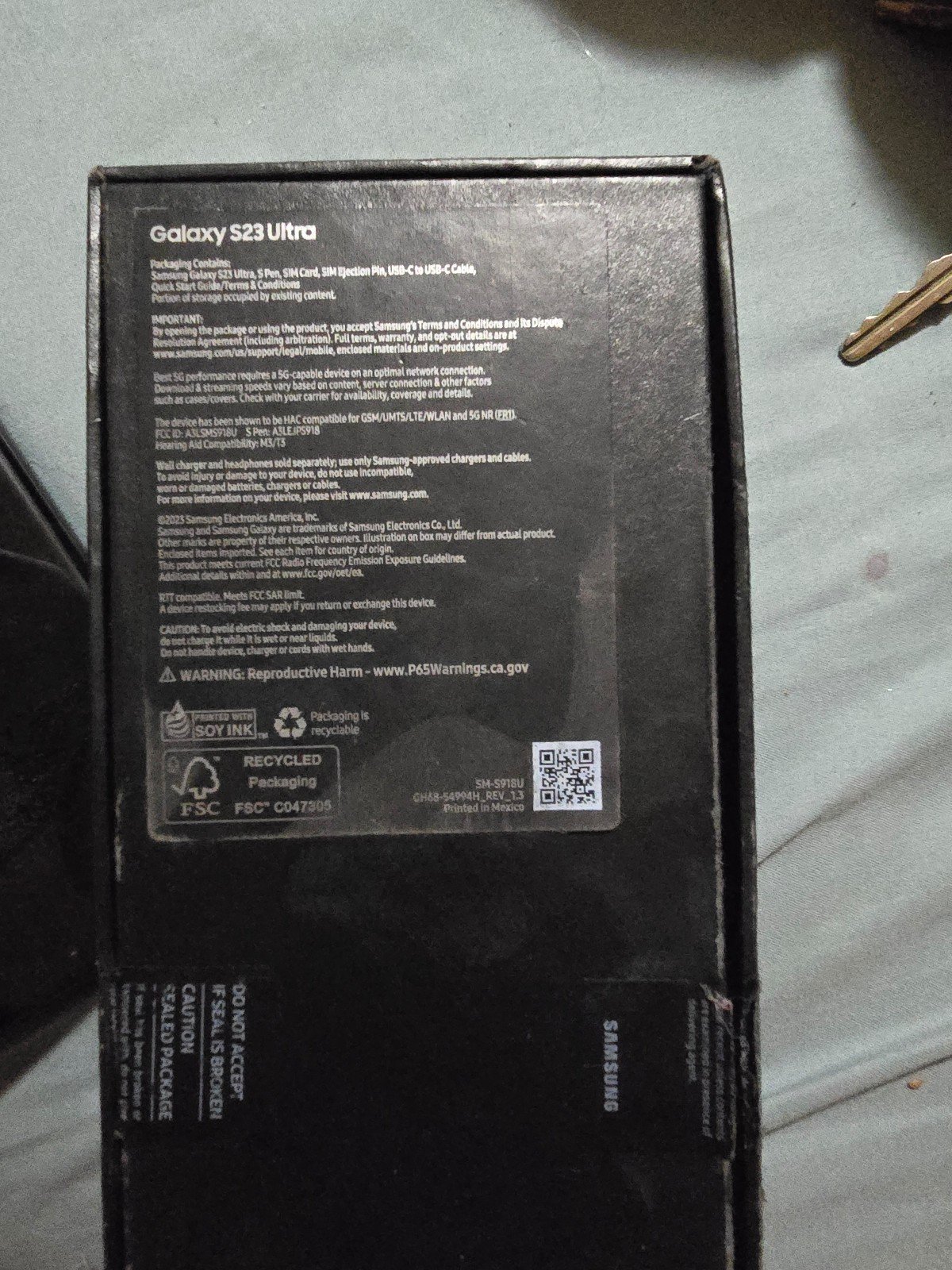 Samsung Galaxy S23 Ultra 256 GB in Phantom Black