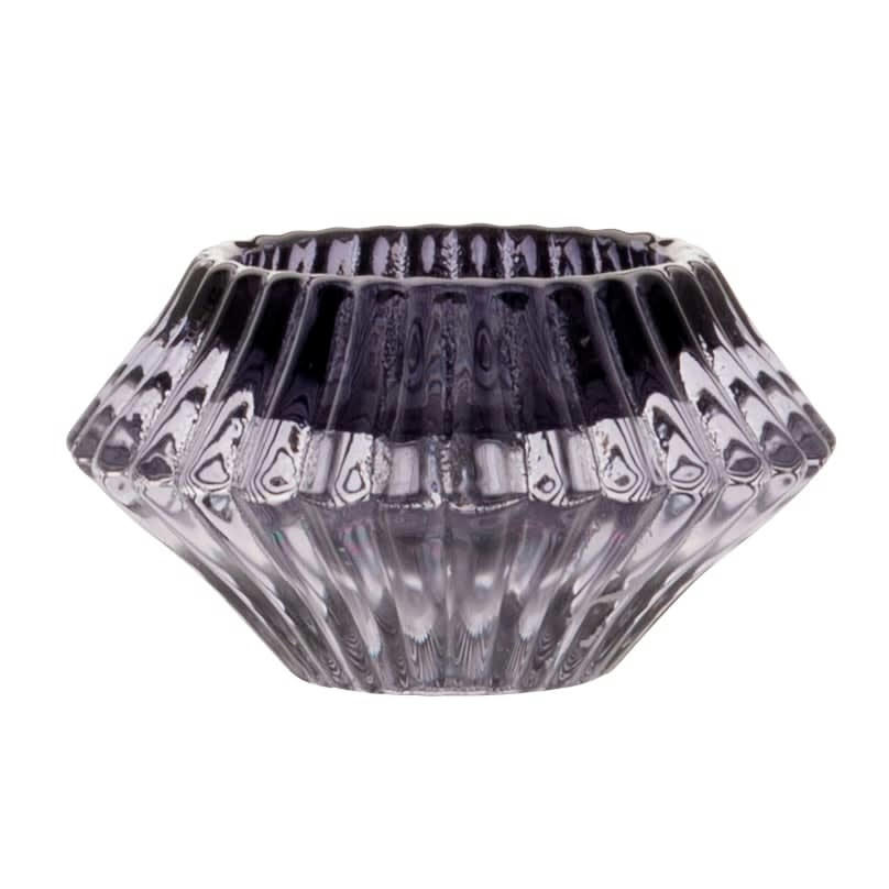 - Photophore en verre violet