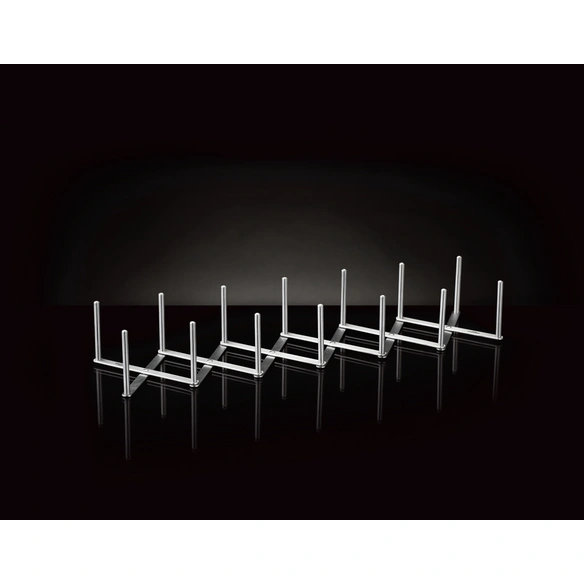 Grillbesteck, Edelstahl Spare-Rib-Halter, verstellbar