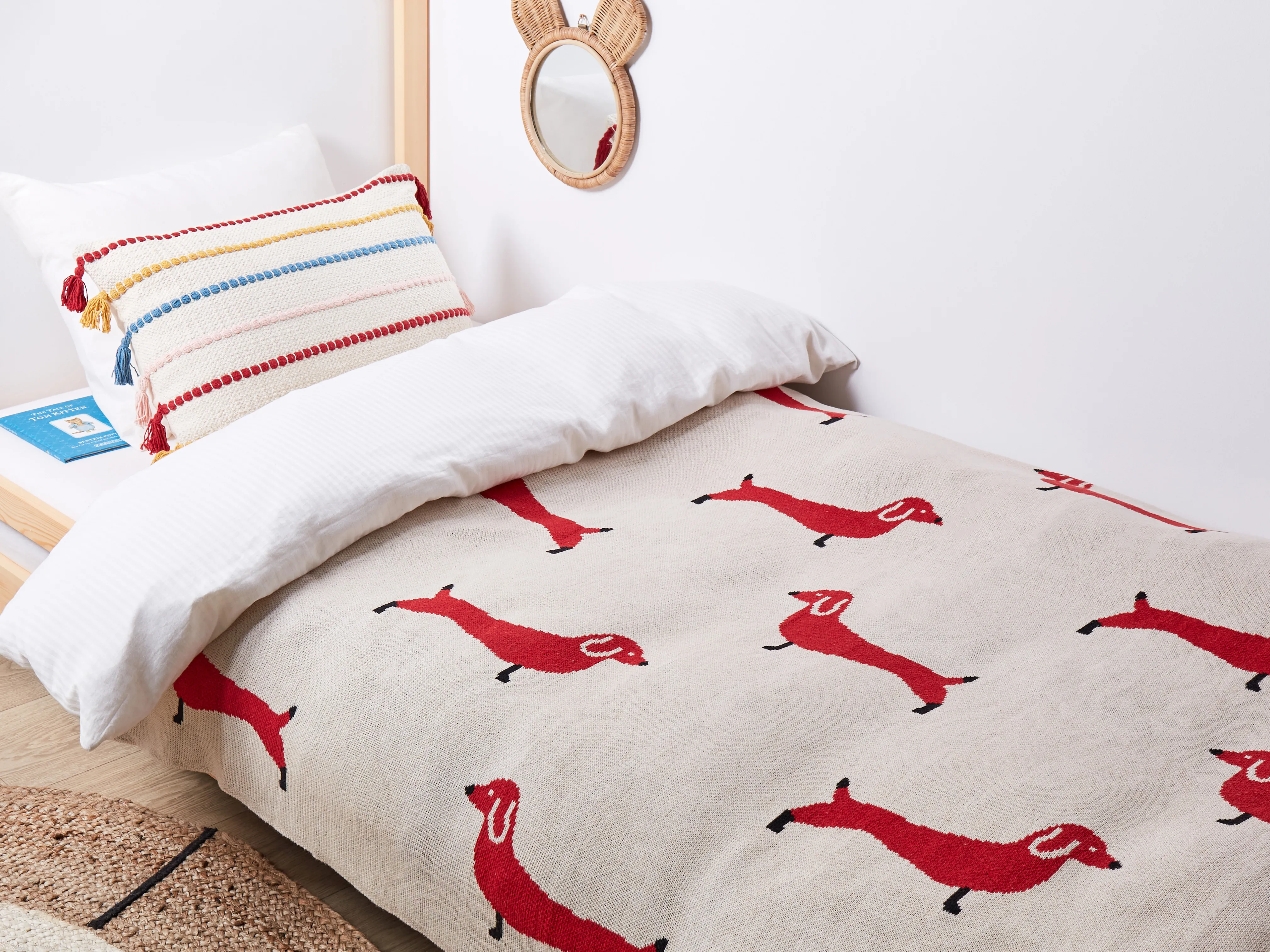 Blanket REERH Cotton 130 x 170 cm Beige