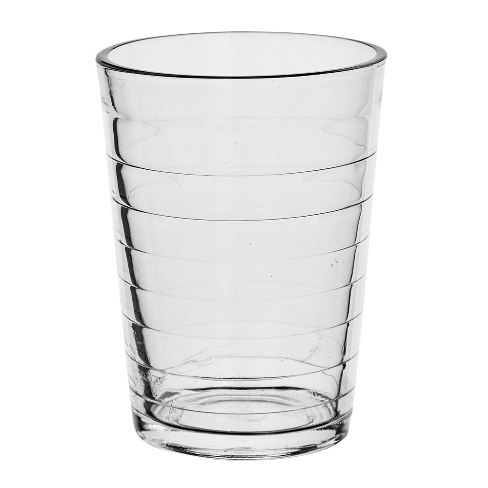 Gobelet strié en verre 20 cl x6