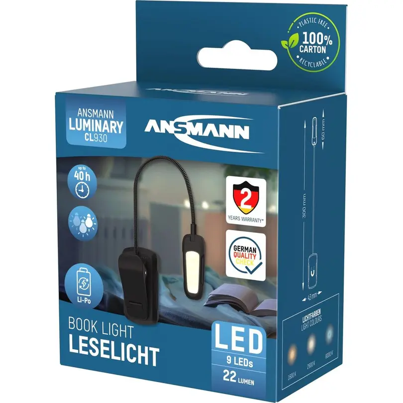 Klemmleuchte Book Light