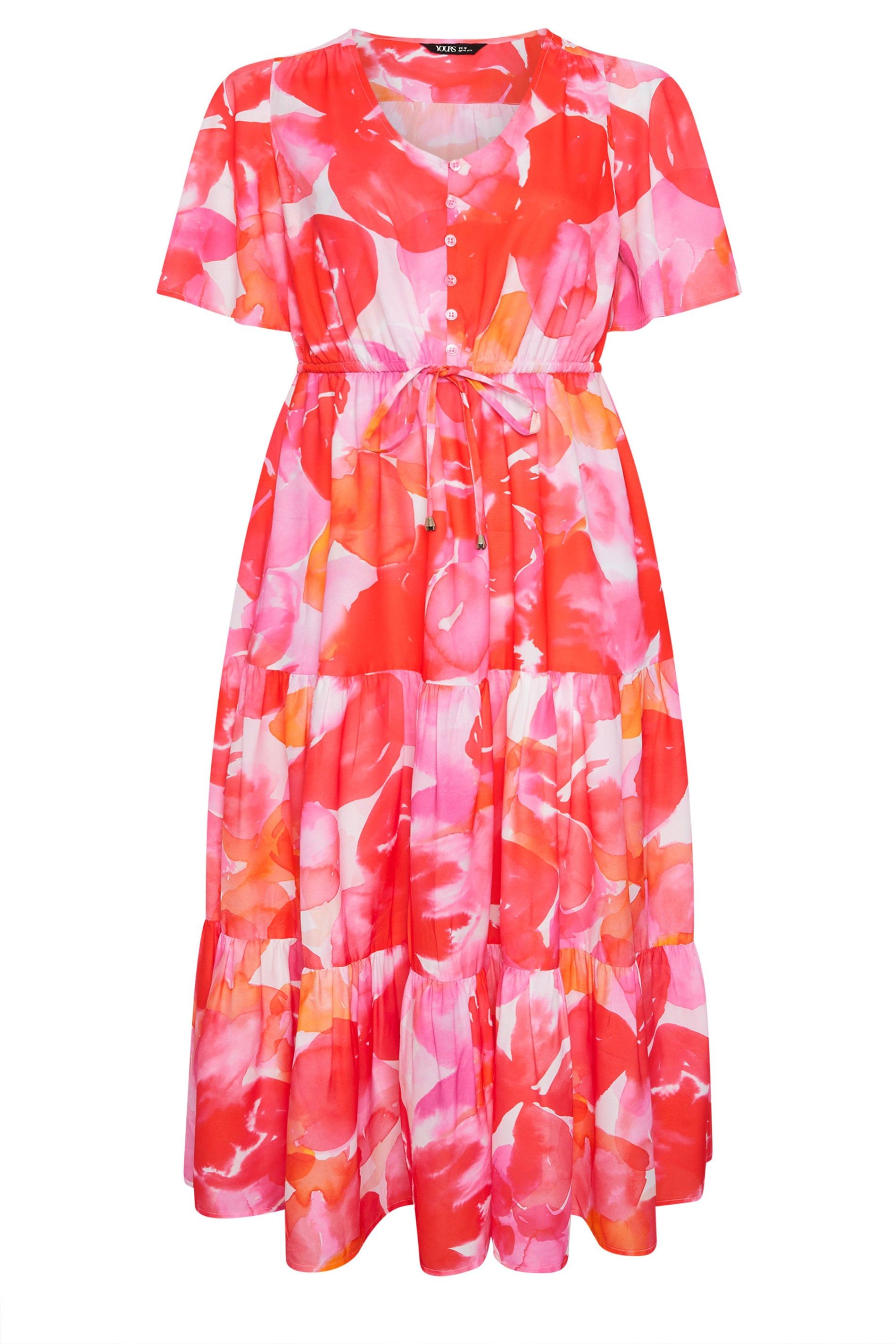 Yours Tiered Floral Maxi Dress