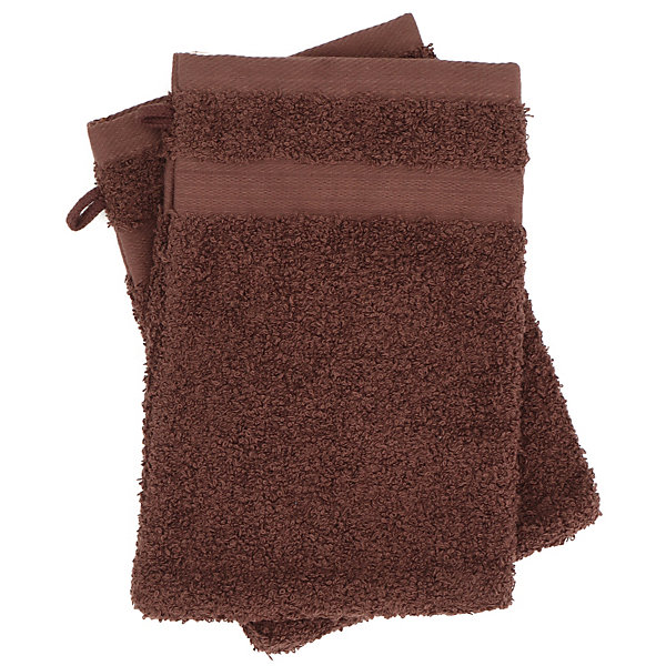 Parure de bain LUXOR 6 pièces marron