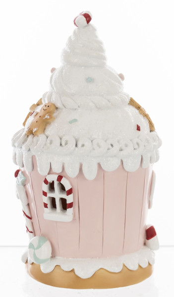 Figurka - domek MUFFIN LED 20,5x12 cm