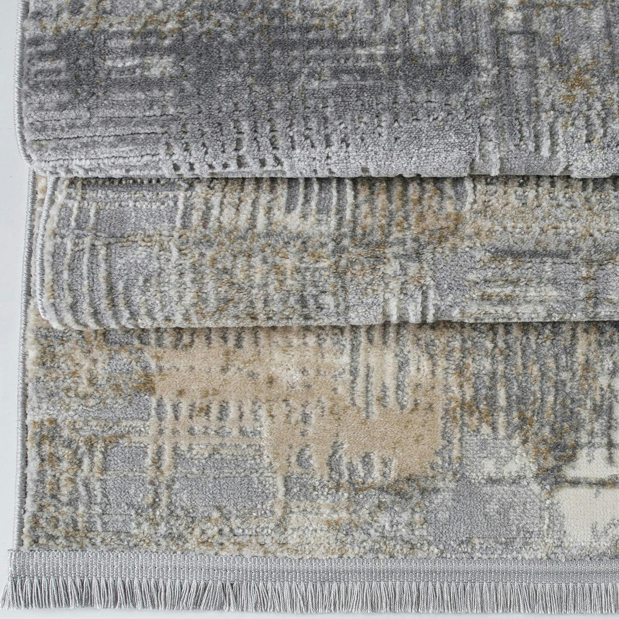 Tapis de salon gris beige – moiré, 160x230 cm ISTANBUL