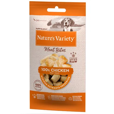 Nature's Variety Freeze-Dried Meat Chunks for Dogs