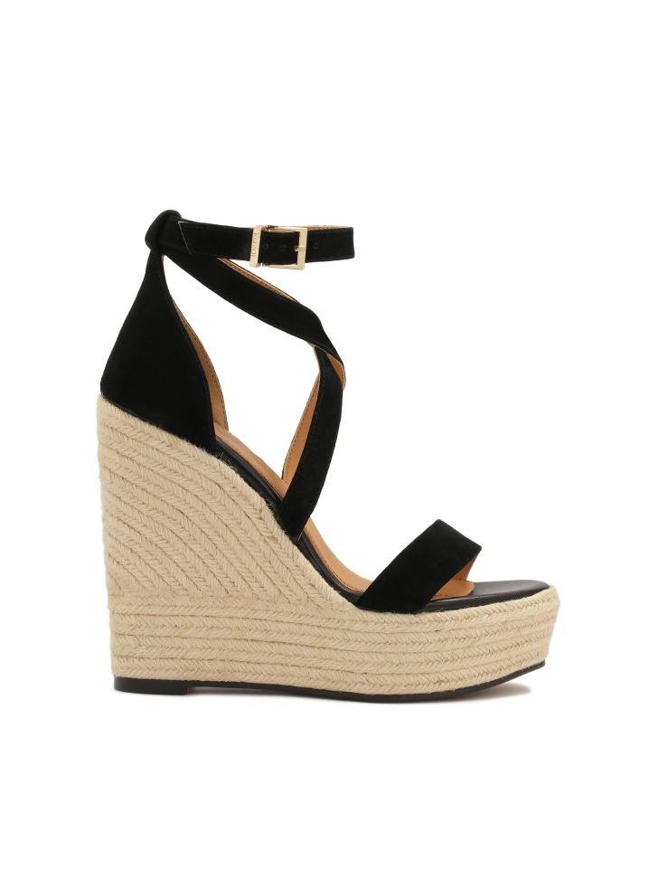 Suede sandals on anchor with jute cord