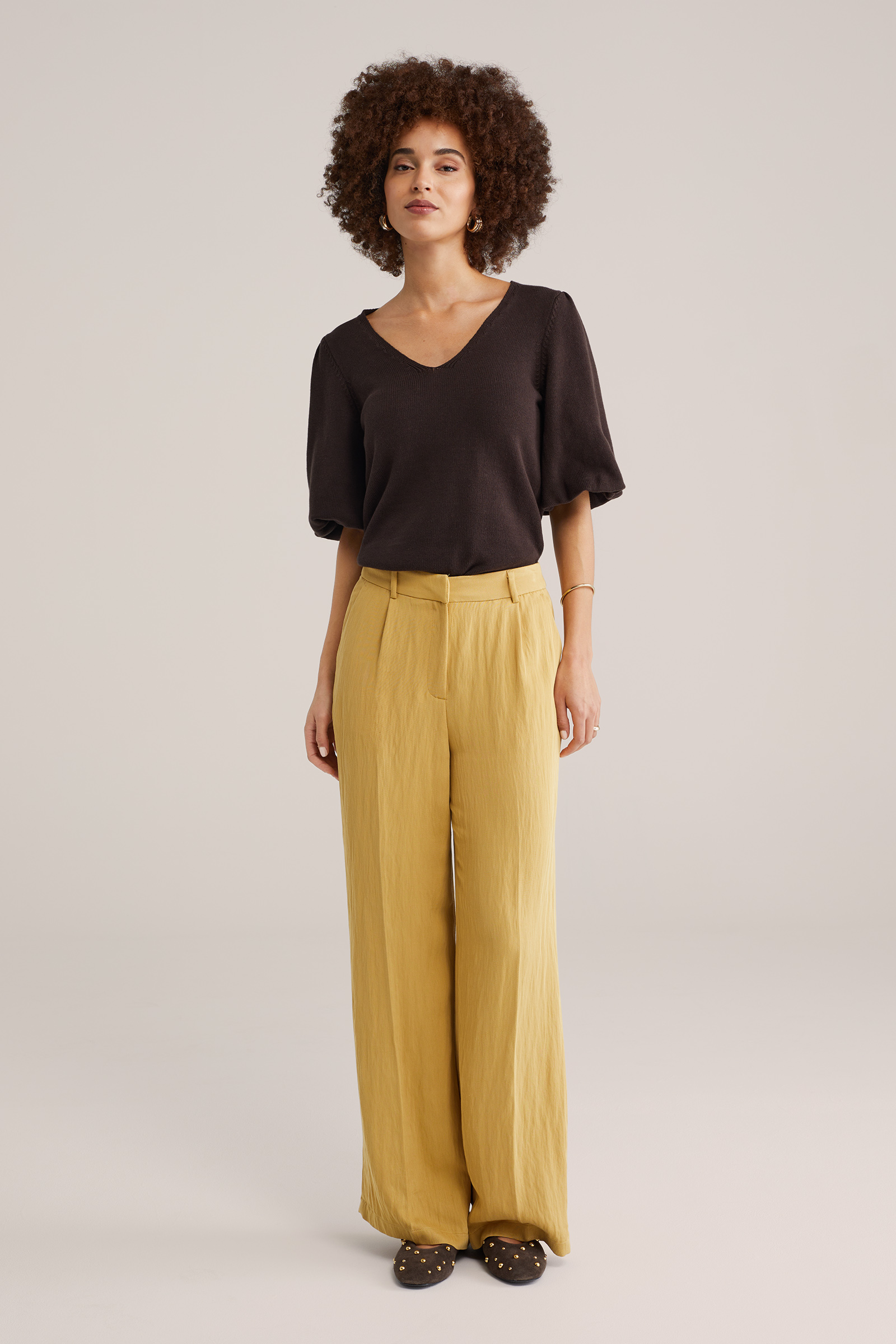 Dames wide leg pantalon