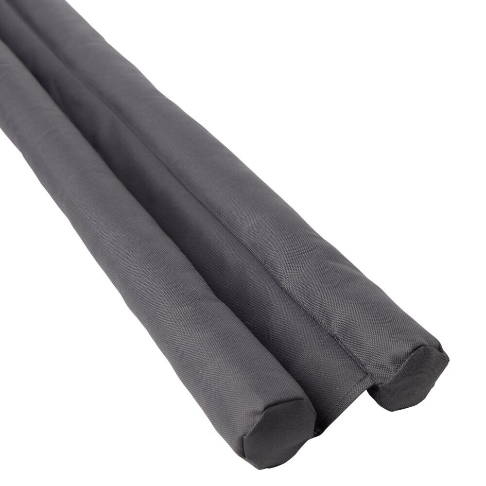 Bas de porte double Ø5xL90cm polyester gris
