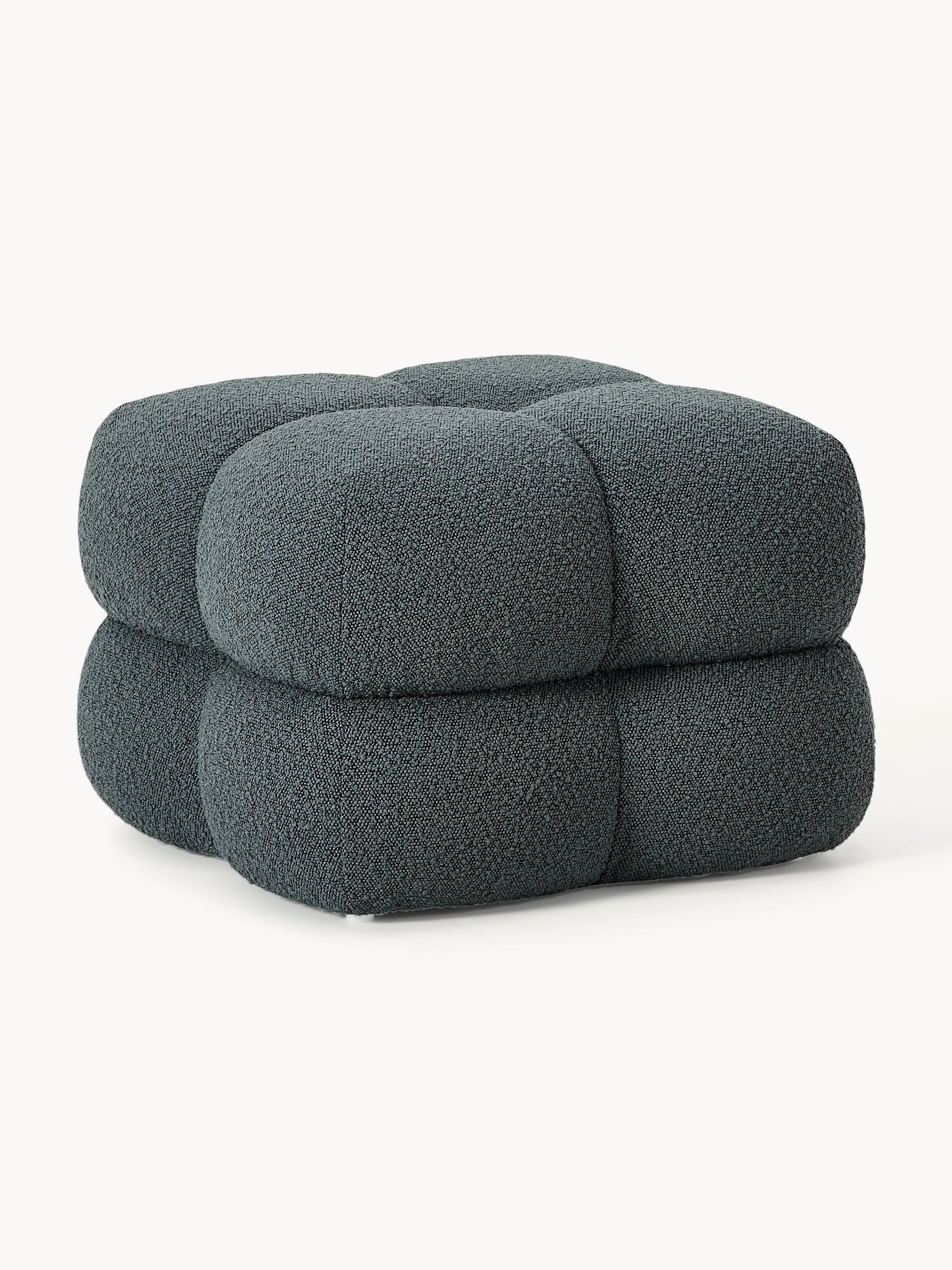 Bouclé-Polsterhocker Ellie