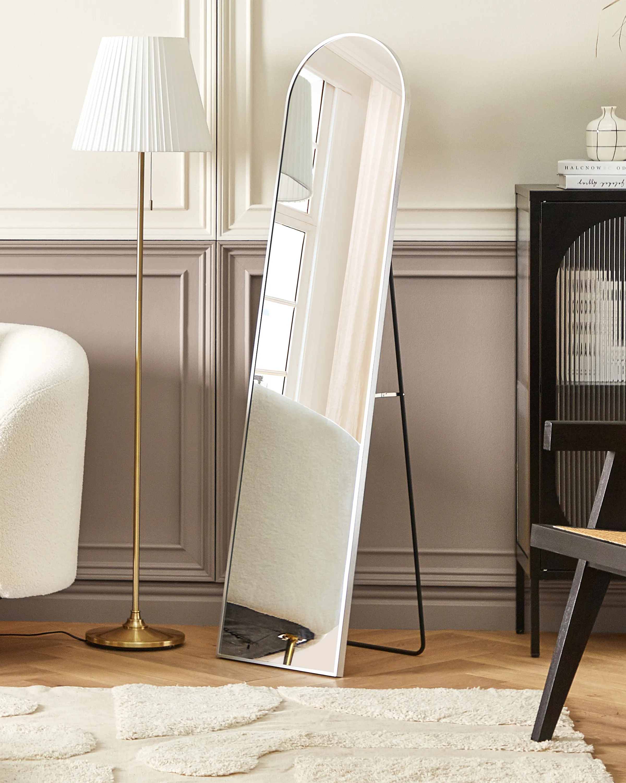 Standing Mirror BAGNOLET 150 cm Metal Silver