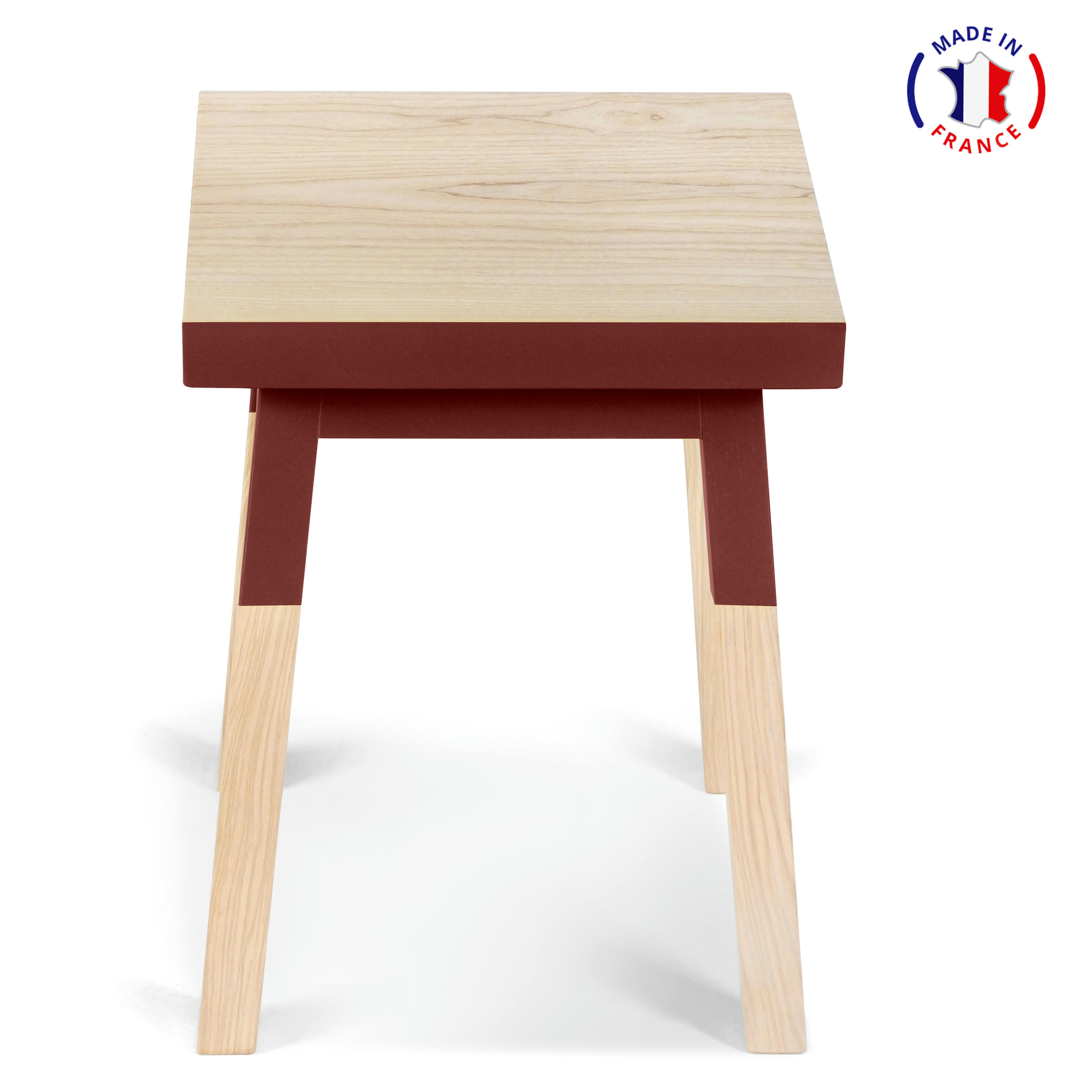EGEE - 2 tabourets 100% frêne massif, assise 35 cm