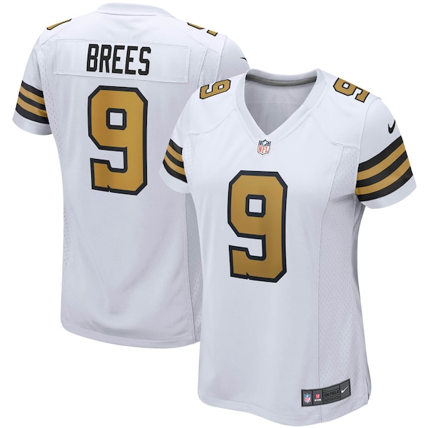 Drew Brees New Orleans Saints Nike Women's Alternate Game Jersey - White/Black